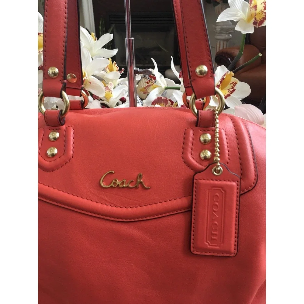 Coach Ashley Leather N/S Convertible Shoulder‎ Bag Satchel F23684 EUC! MSRP $398